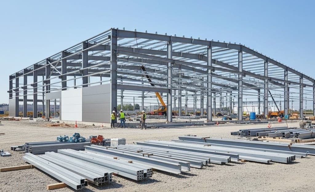 Real Vastech steel structure on site